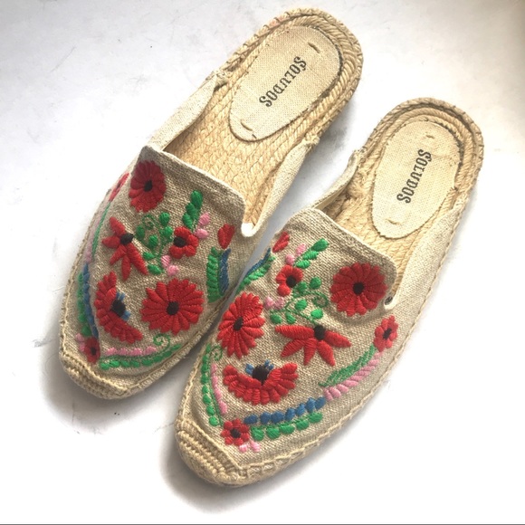 soludos | embroidered ibiza mules - Picture 2 of 5